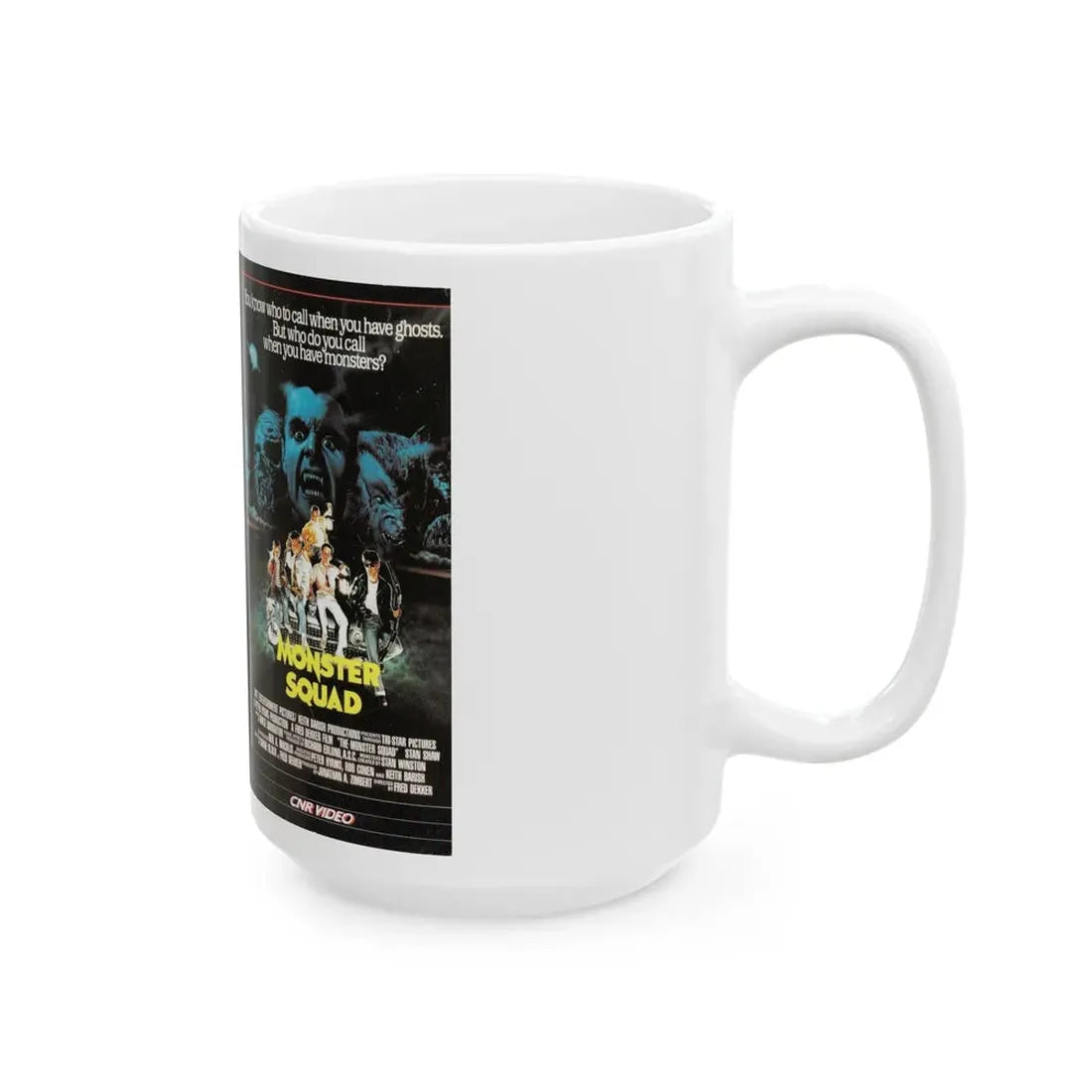 MONSTER SQUAD (VHS COVER) - White Coffee Mug - Go Mug Yourself