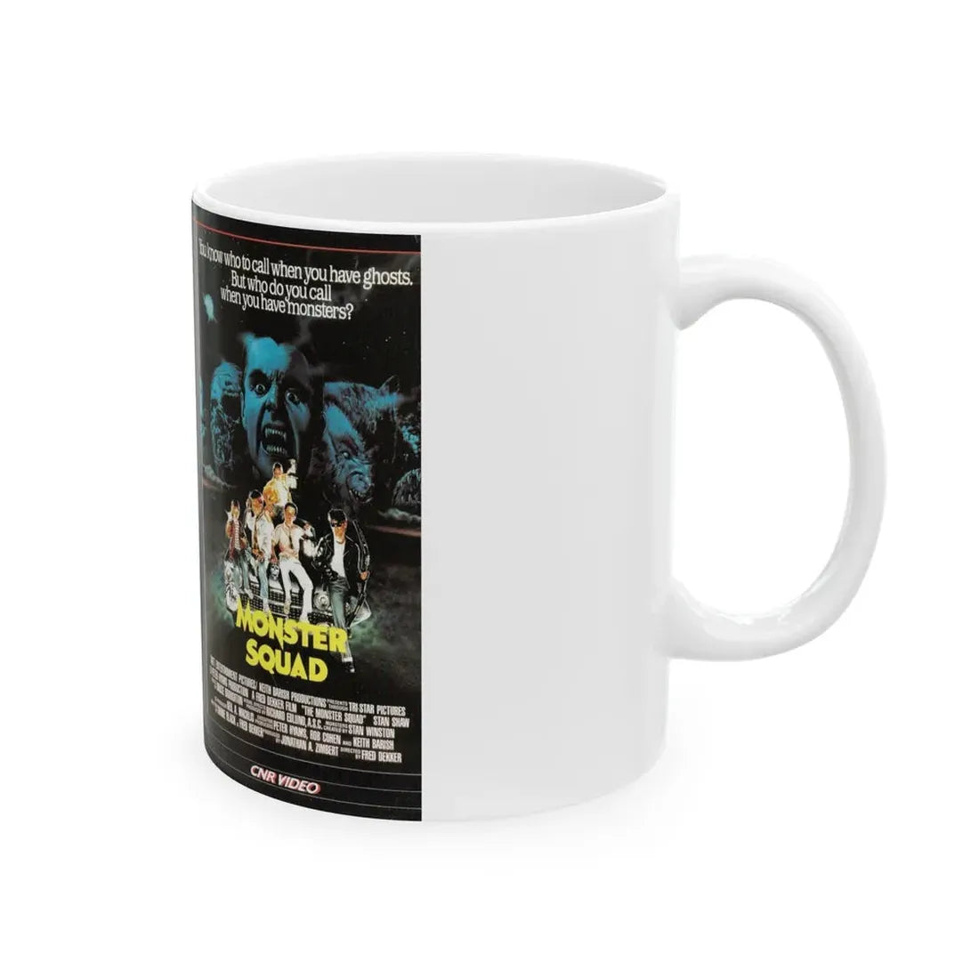 MONSTER SQUAD (VHS COVER) - White Coffee Mug - Go Mug Yourself