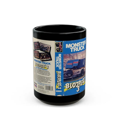 MONSTER TRUCK BLOOPERS 3 (VHS COVER) - Black Coffee Mug 15oz - Go Mug Yourself