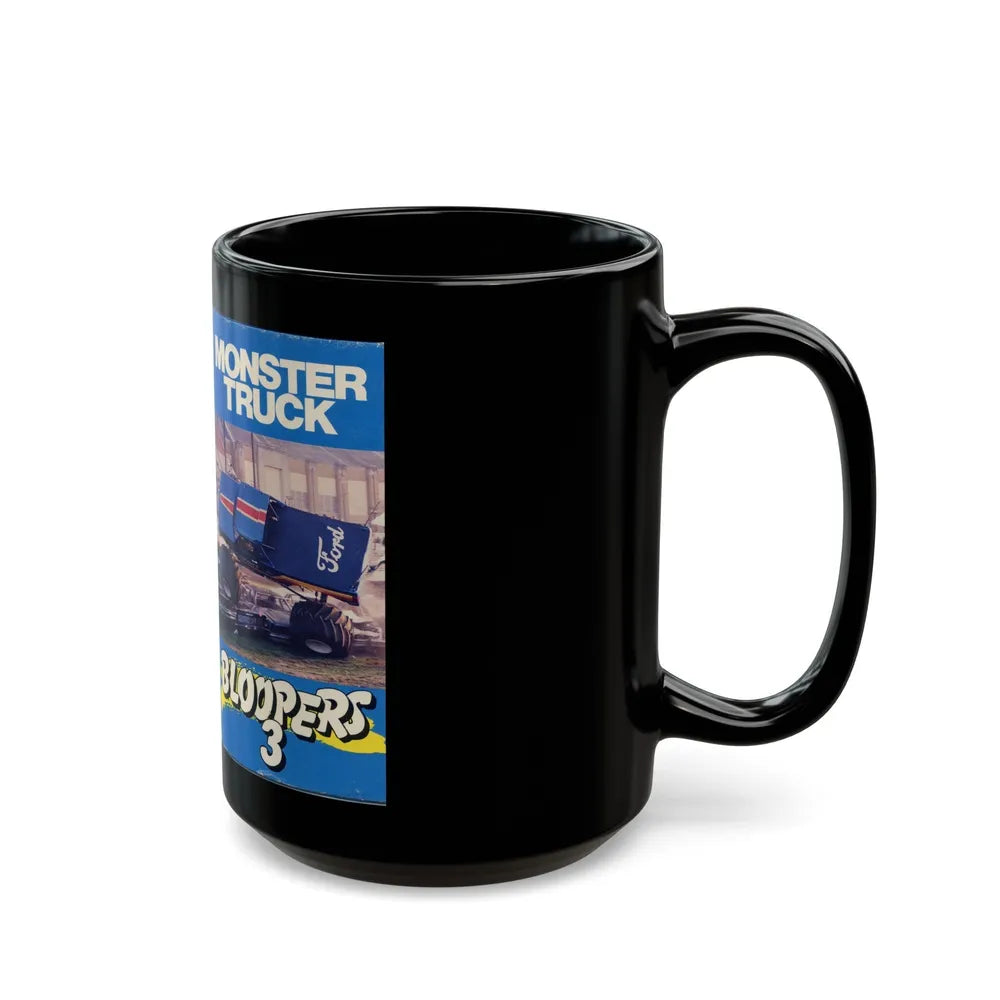 MONSTER TRUCK BLOOPERS 3 (VHS COVER) - Black Coffee Mug-Go Mug Yourself