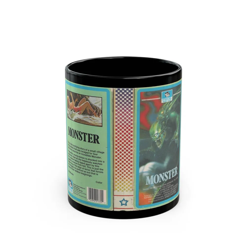 MONSTER (VHS COVER) - Black Coffee Mug-11oz-Go Mug Yourself