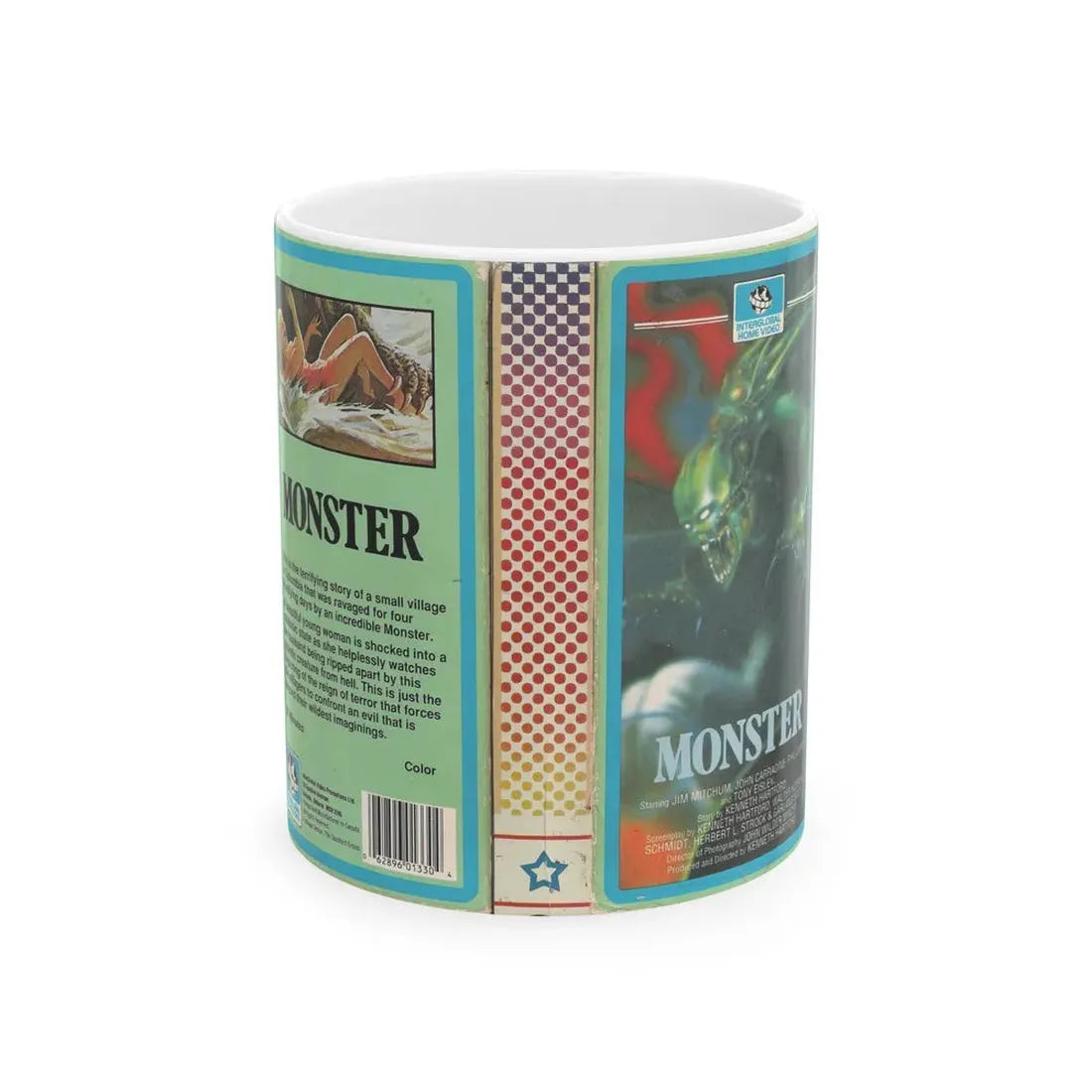 MONSTER (VHS COVER) - White Coffee Mug 11oz - Go Mug Yourself