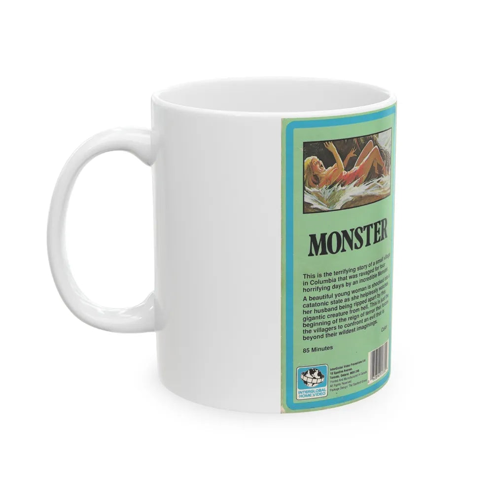 MONSTER (VHS COVER) - White Coffee Mug-Go Mug Yourself