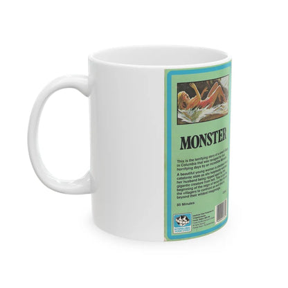 MONSTER (VHS COVER) - White Coffee Mug-Go Mug Yourself