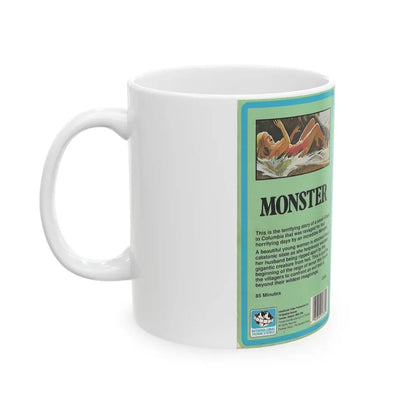 MONSTER (VHS COVER) - White Coffee Mug - Go Mug Yourself