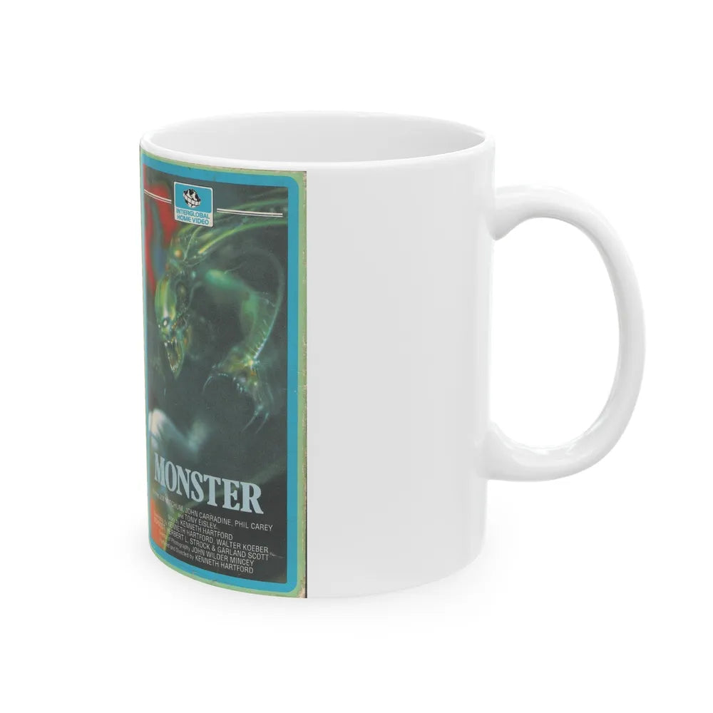 MONSTER (VHS COVER) - White Coffee Mug-Go Mug Yourself