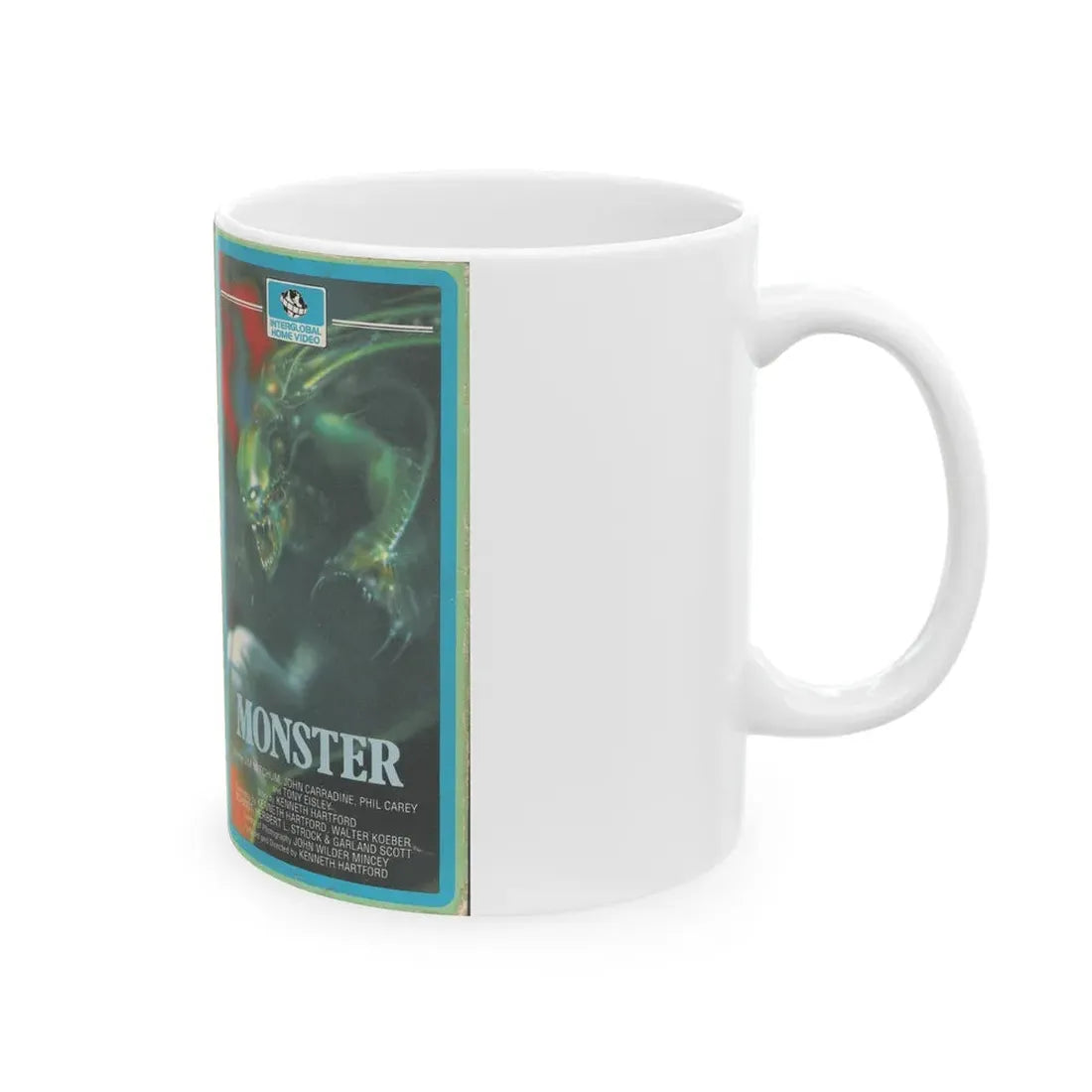 MONSTER (VHS COVER) - White Coffee Mug - Go Mug Yourself
