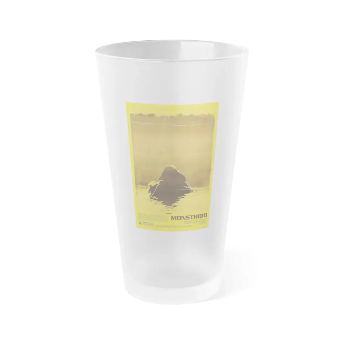 MONSTROID (TEASER) 1980 Movie Poster - Frosted Pint Glass 16oz Default Title - Go Mug Yourself