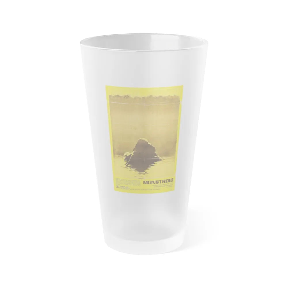 MONSTROID (TEASER) 1980 Movie Poster - Frosted Pint Glass 16oz-Go Mug Yourself