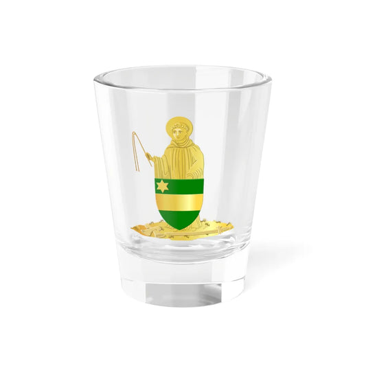 Mont-Saint-Guibert wapen (Belgium) (Coat of Arms) Shot Glass 1.5oz 1.5oz - Go Mug Yourself
