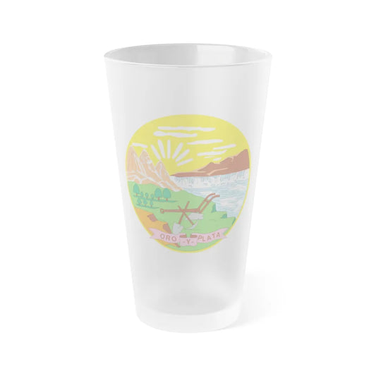 Montana State Seal NARA - Frosted Pint Glass 16oz-16oz-Frosted-Go Mug Yourself