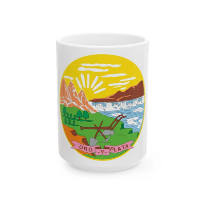 Montana State Seal NARA - White Coffee Mug-15oz-Go Mug Yourself