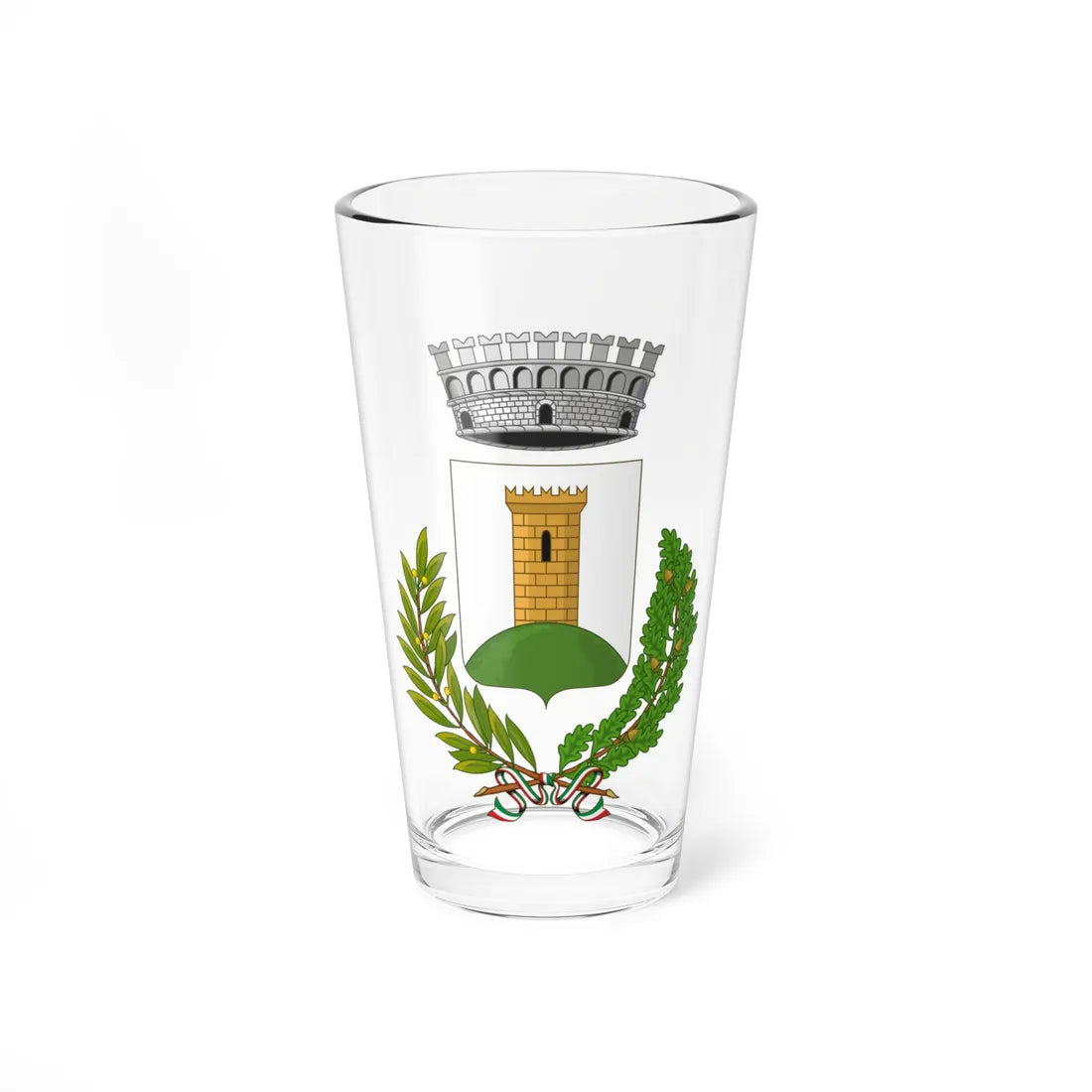 Montasola-Stemma (Italy) (Coat of Arms) Pint Glass 16oz 16oz - Go Mug Yourself