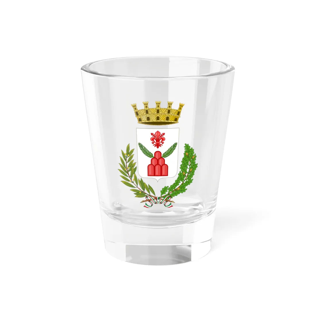 Monte San Savino-Stemma (Italy) (Coat of Arms) Shot Glass 1.5oz 1.5oz - Go Mug Yourself