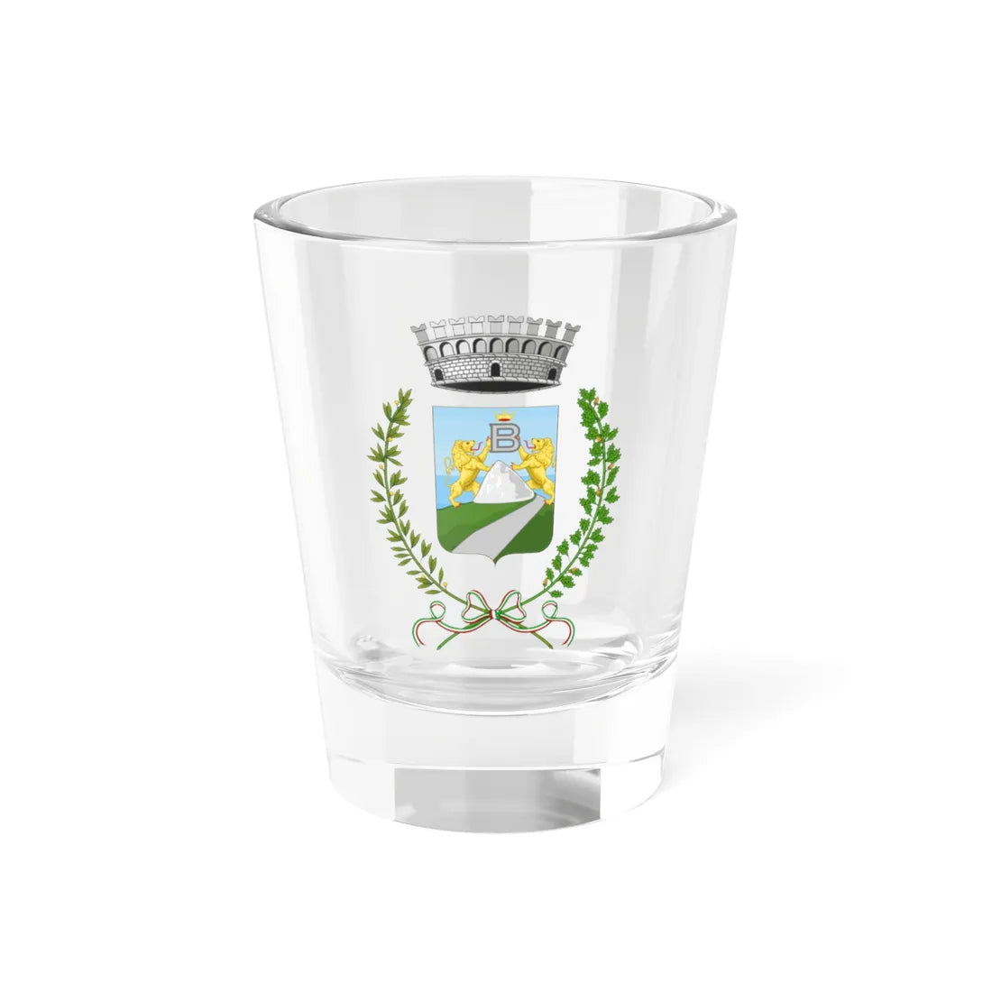 Montebruno-Stemma (Italy) (Coat of Arms) Shot Glass 1.5oz 1.5oz - Go Mug Yourself