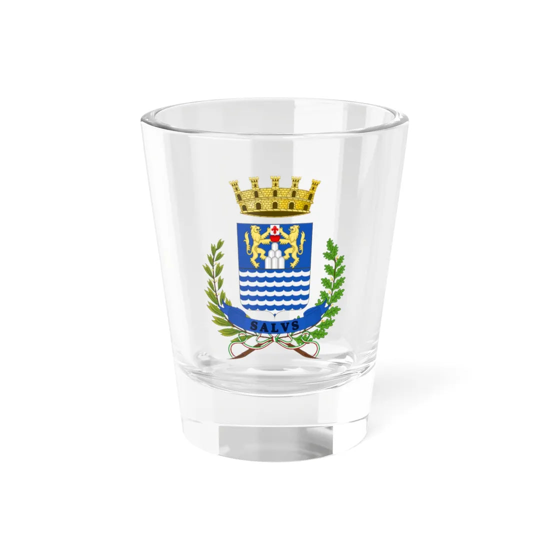 Montecatini Terme-Stemma (Italy) (Coat of Arms) Shot Glass 1.5oz 1.5oz - Go Mug Yourself
