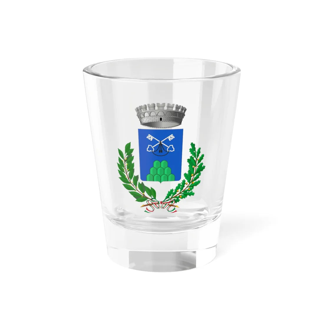 Montedinove-Stemma (Italy) (Coat of Arms) Shot Glass 1.5oz 1.5oz - Go Mug Yourself