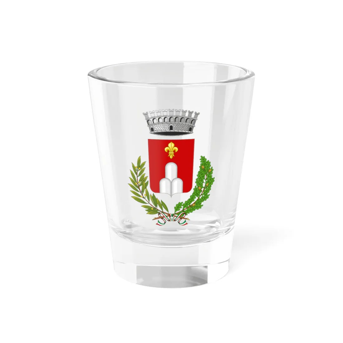 Montefiore Conca-Stemma (Italy) (Coat of Arms) Shot Glass 1.5oz 1.5oz - Go Mug Yourself