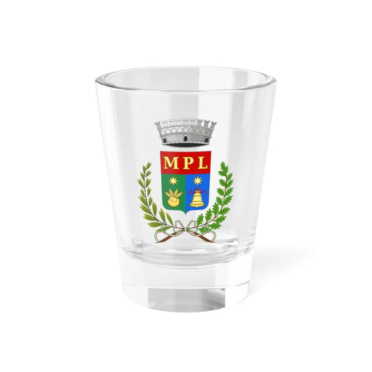 Montegrosso Pian Latte-Stemma (Italy) (Coat of Arms) Shot Glass 1.5oz 1.5oz - Go Mug Yourself