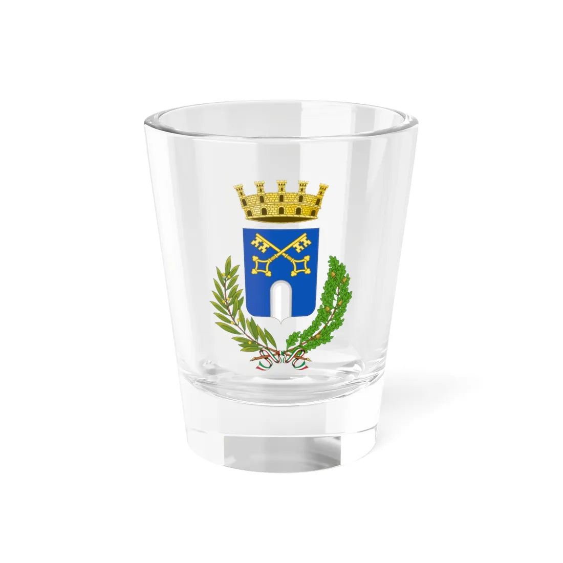 Montegrotto Terme-Stemma (Italy) (Coat of Arms) Shot Glass 1.5oz 1.5oz - Go Mug Yourself