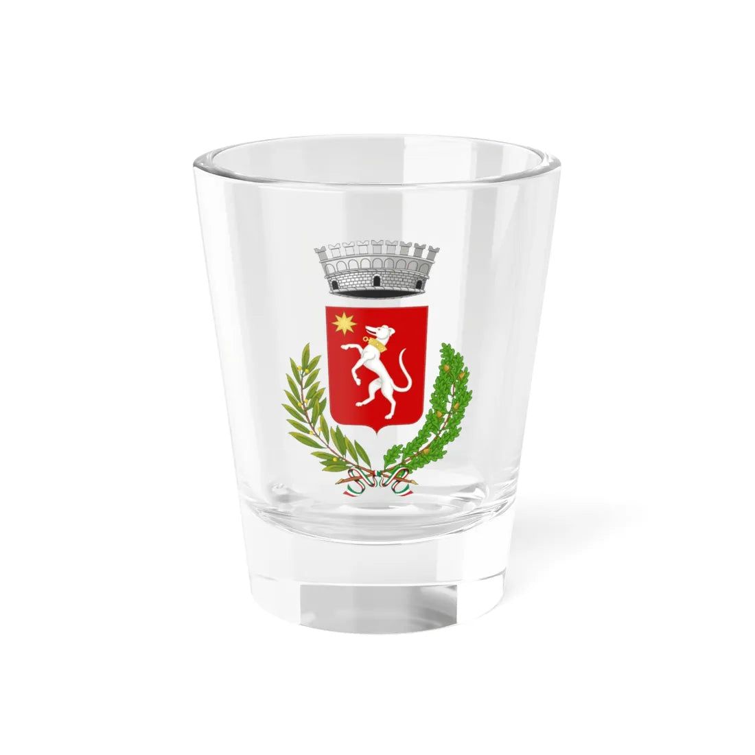 Montemurlo-Stemma (Italy) (Coat of Arms) Shot Glass 1.5oz 1.5oz - Go Mug Yourself