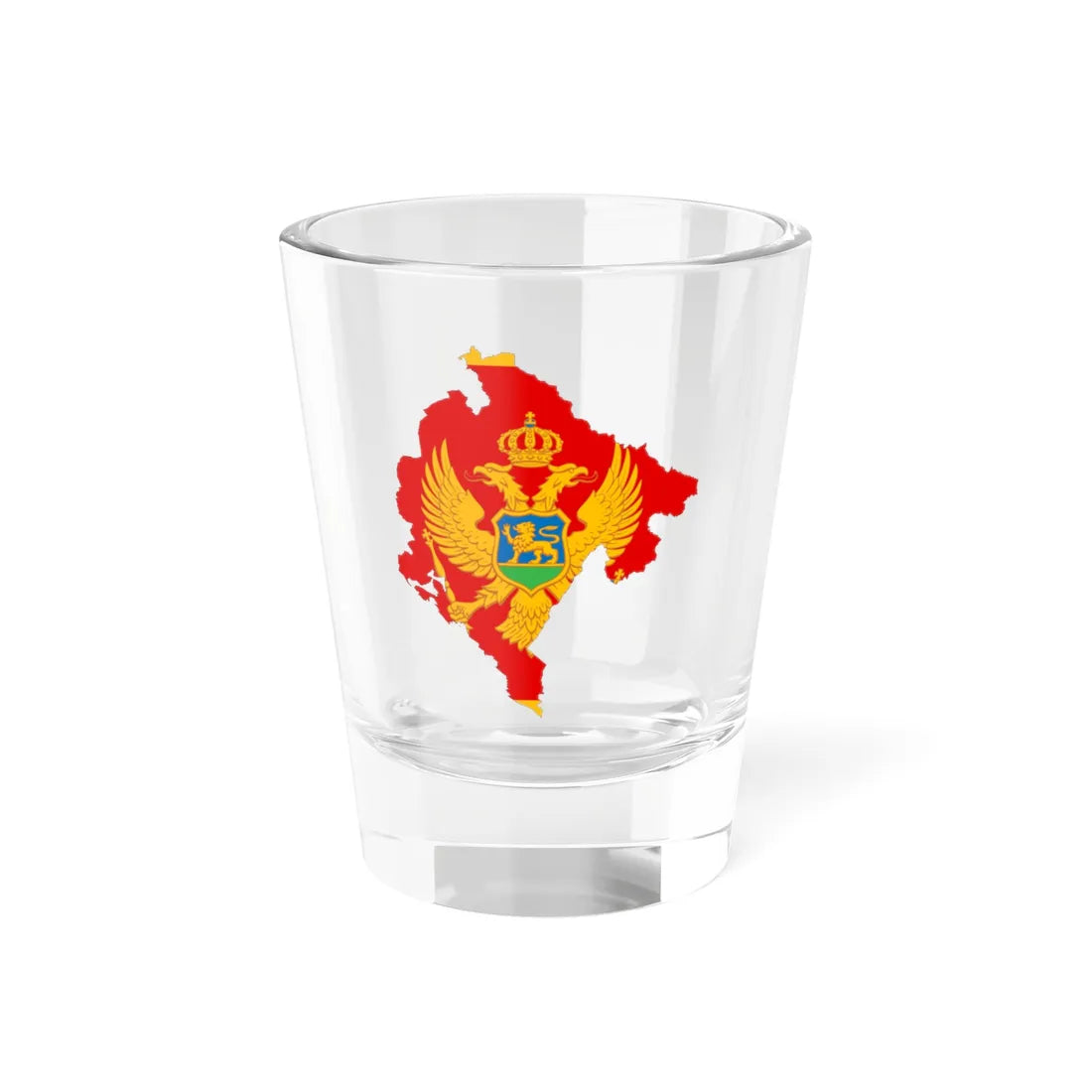 Montenegro-Flagmap (Montenegro) Shot Glass 1.5oz 1.5oz - Go Mug Yourself