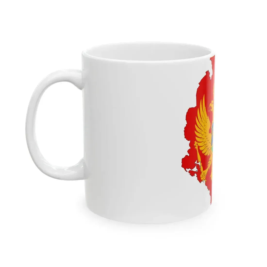 Montenegro-Flagmap (Montenegro) White Coffee Mug - Go Mug Yourself