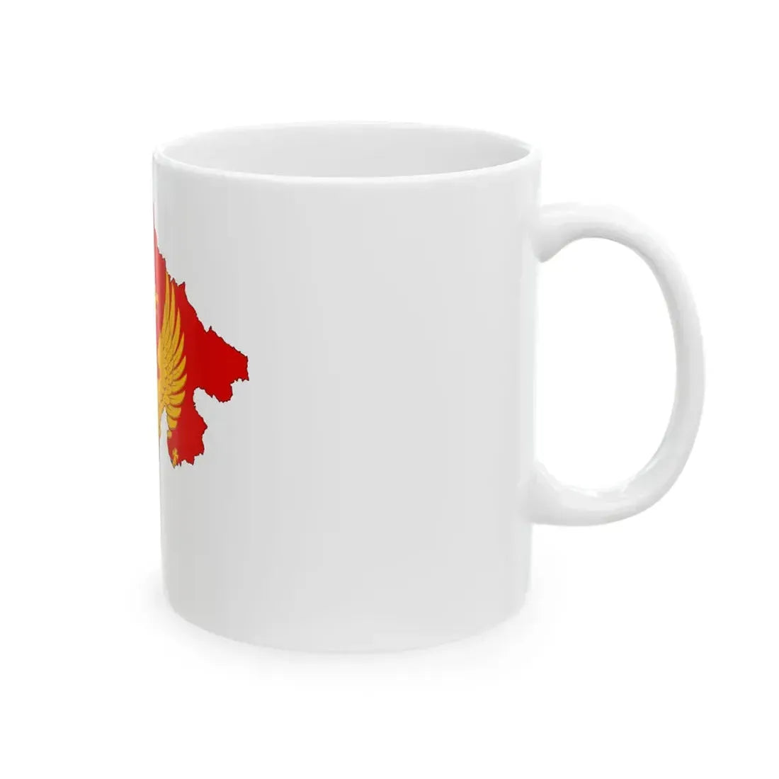 Montenegro-Flagmap (Montenegro) White Coffee Mug - Go Mug Yourself