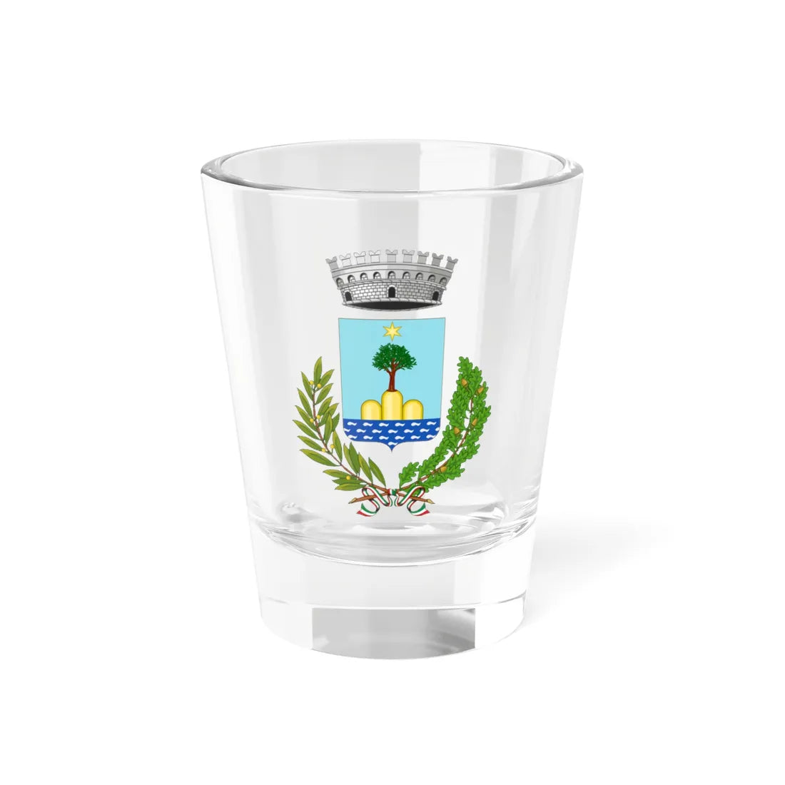 Monteodorisio-Stemma (Italy) (Coat of Arms) Shot Glass 1.5oz 1.5oz - Go Mug Yourself