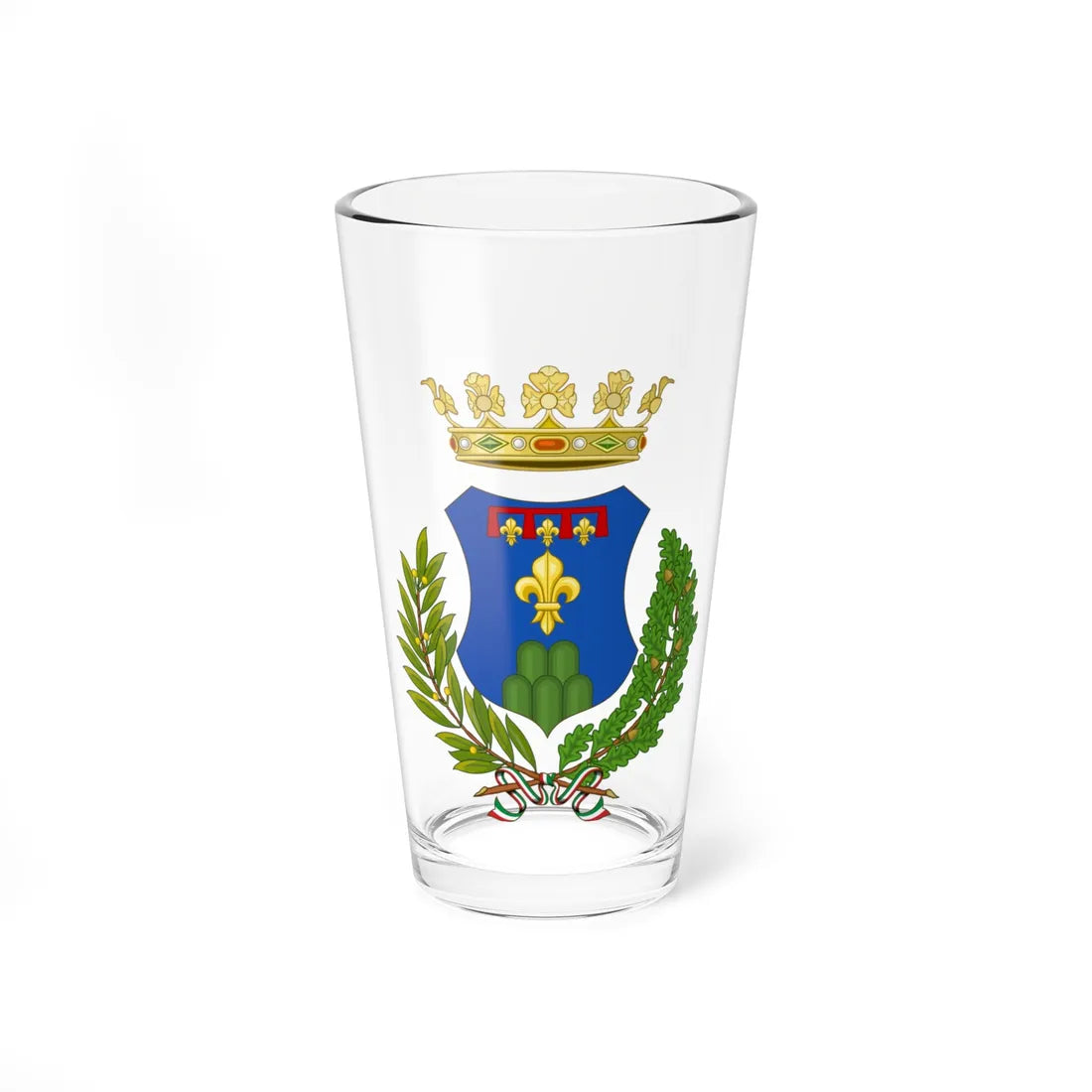 Monteprandone-Stemma (Italy) (Coat of Arms) Pint Glass 16oz 16oz - Go Mug Yourself