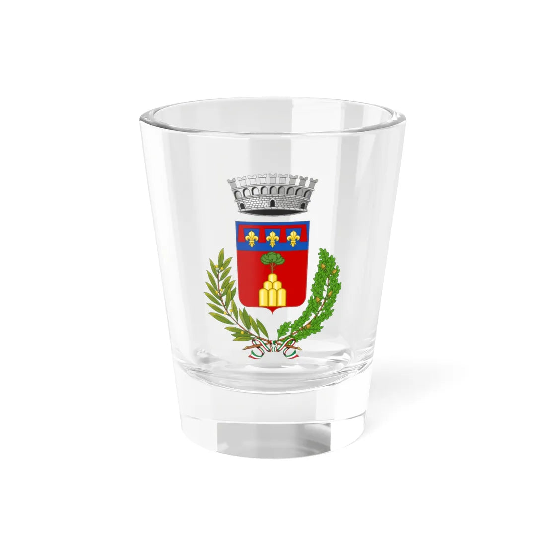 Monterenzio-Stemma (Italy) (Coat of Arms) Shot Glass 1.5oz 1.5oz - Go Mug Yourself