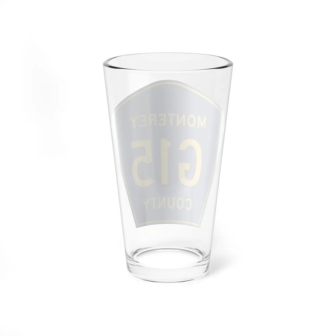 Monterey County G15 (California) (Road Sign) Pint Glass 16oz - Go Mug Yourself