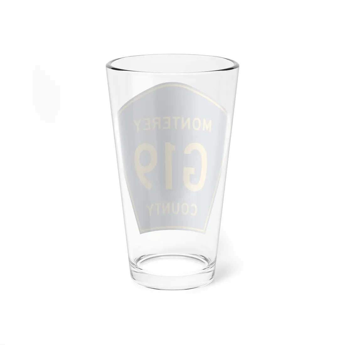 Monterey County G19 (California) (Road Sign) Pint Glass 16oz - Go Mug Yourself