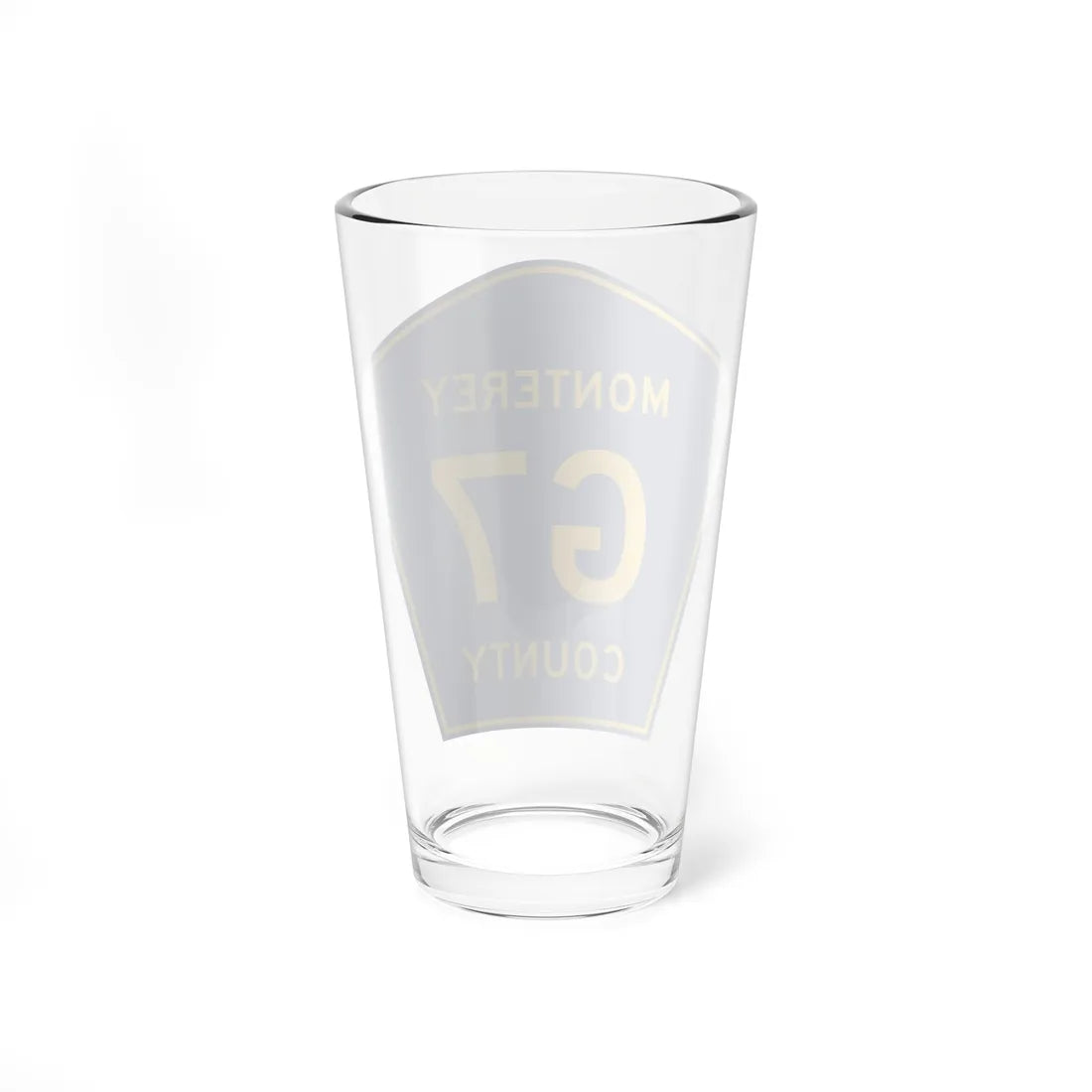 Monterey County G7 (California) (Road Sign) Pint Glass 16oz - Go Mug Yourself