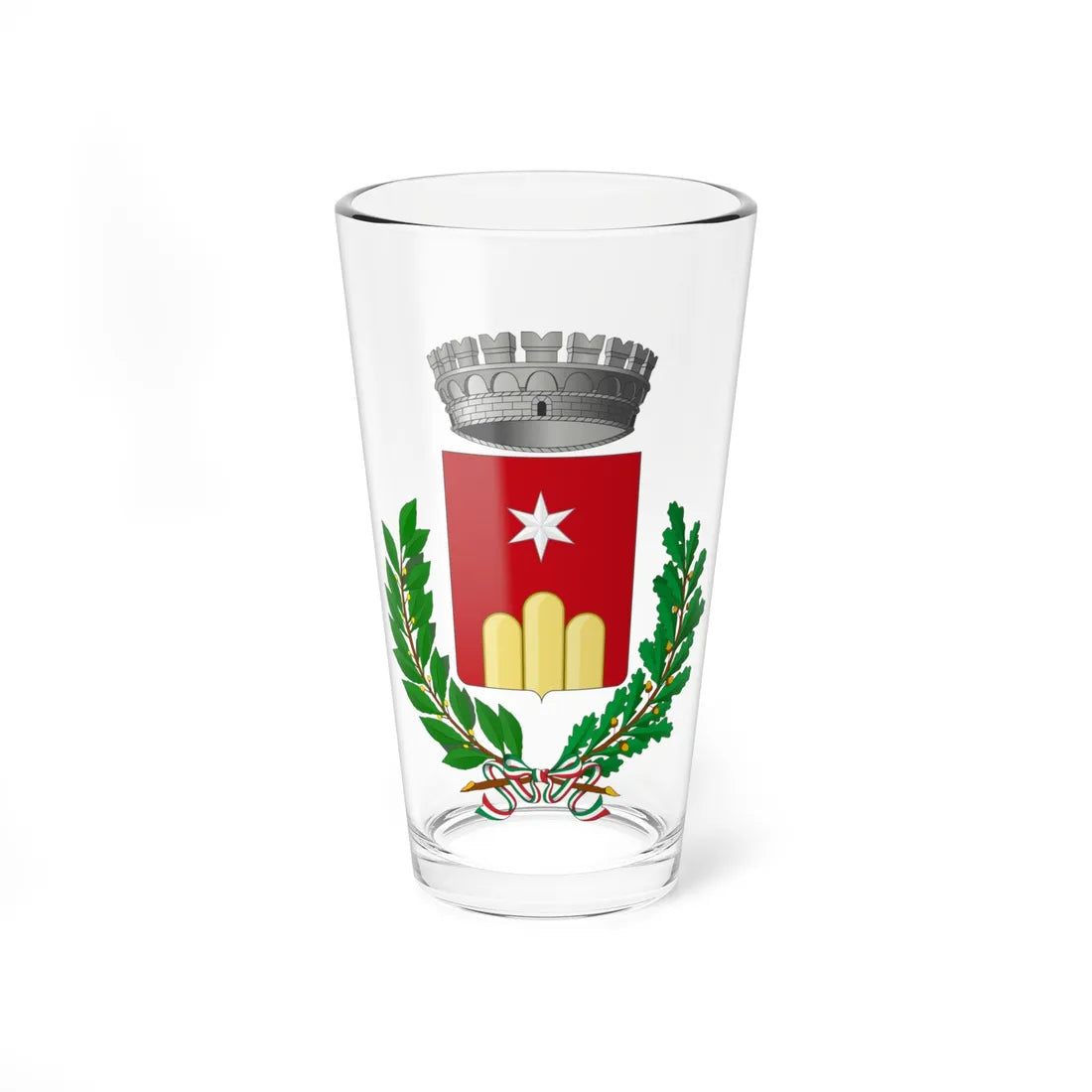 Monteroduni-Stemma (Italy) (Coat of Arms) Pint Glass 16oz 16oz - Go Mug Yourself