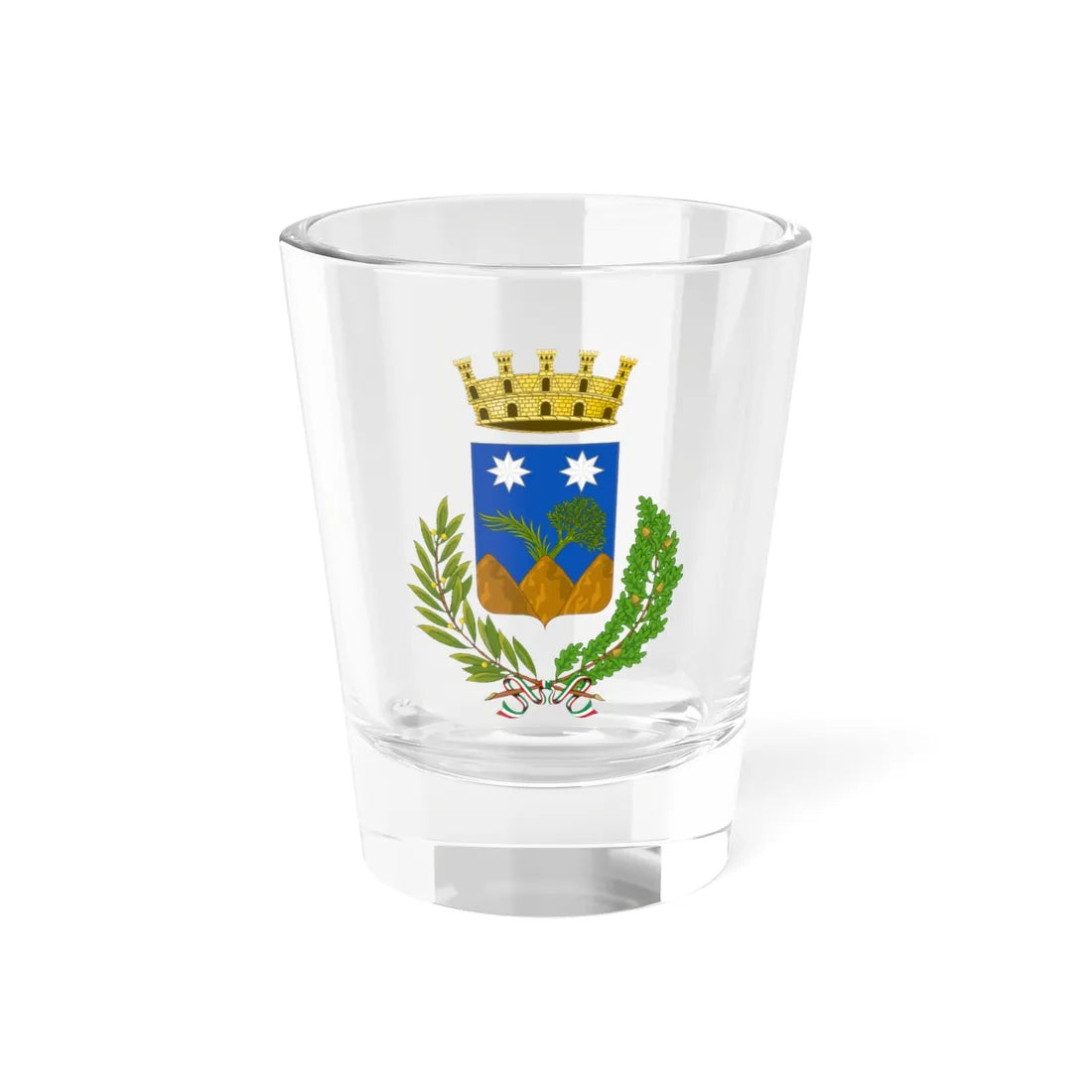 Monteroni di Lecce-Stemma (Italy) (Coat of Arms) Shot Glass 1.5oz 1.5oz - Go Mug Yourself