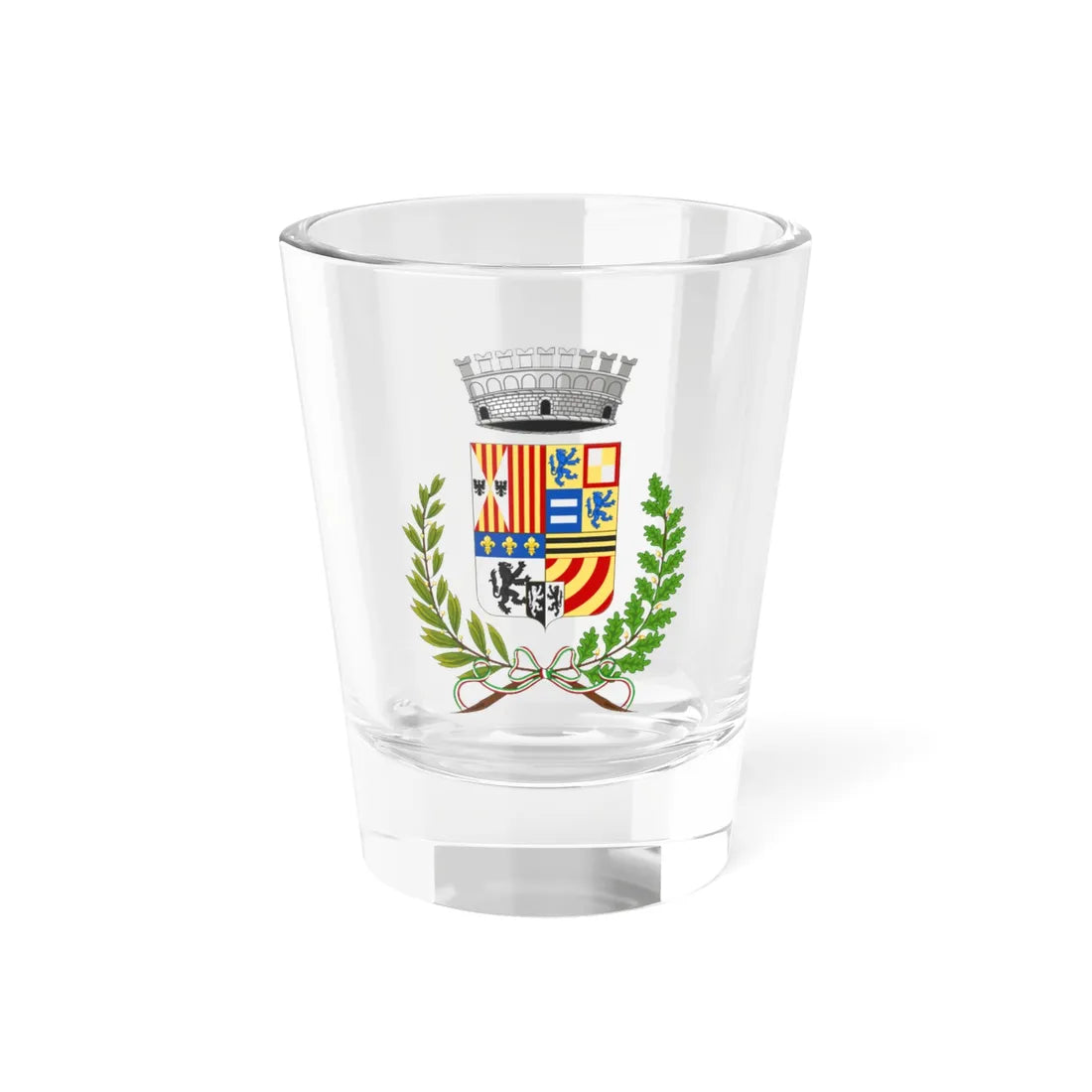 Monterosso Almo-Stemma (Italy) (Coat of Arms) Shot Glass 1.5oz 1.5oz - Go Mug Yourself