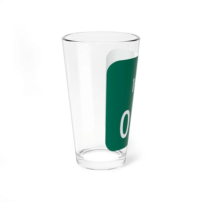 Montgomery County 104 NY reference marker (New York) (Road Sign) Pint Glass 16oz - Go Mug Yourself