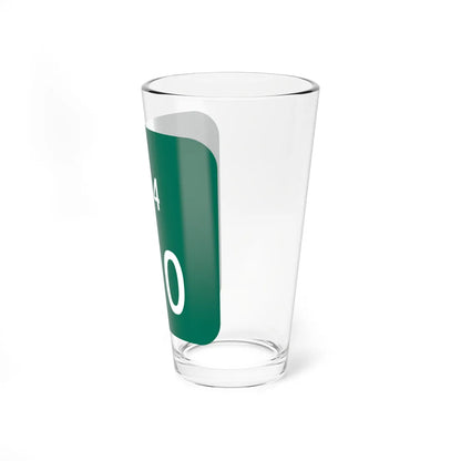Montgomery County 104 NY reference marker (New York) (Road Sign) Pint Glass 16oz - Go Mug Yourself