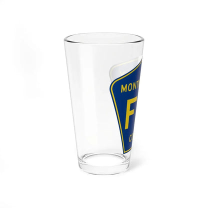 Montmorency County F-21 (Michigan) (Road Sign) Pint Glass 16oz - Go Mug Yourself