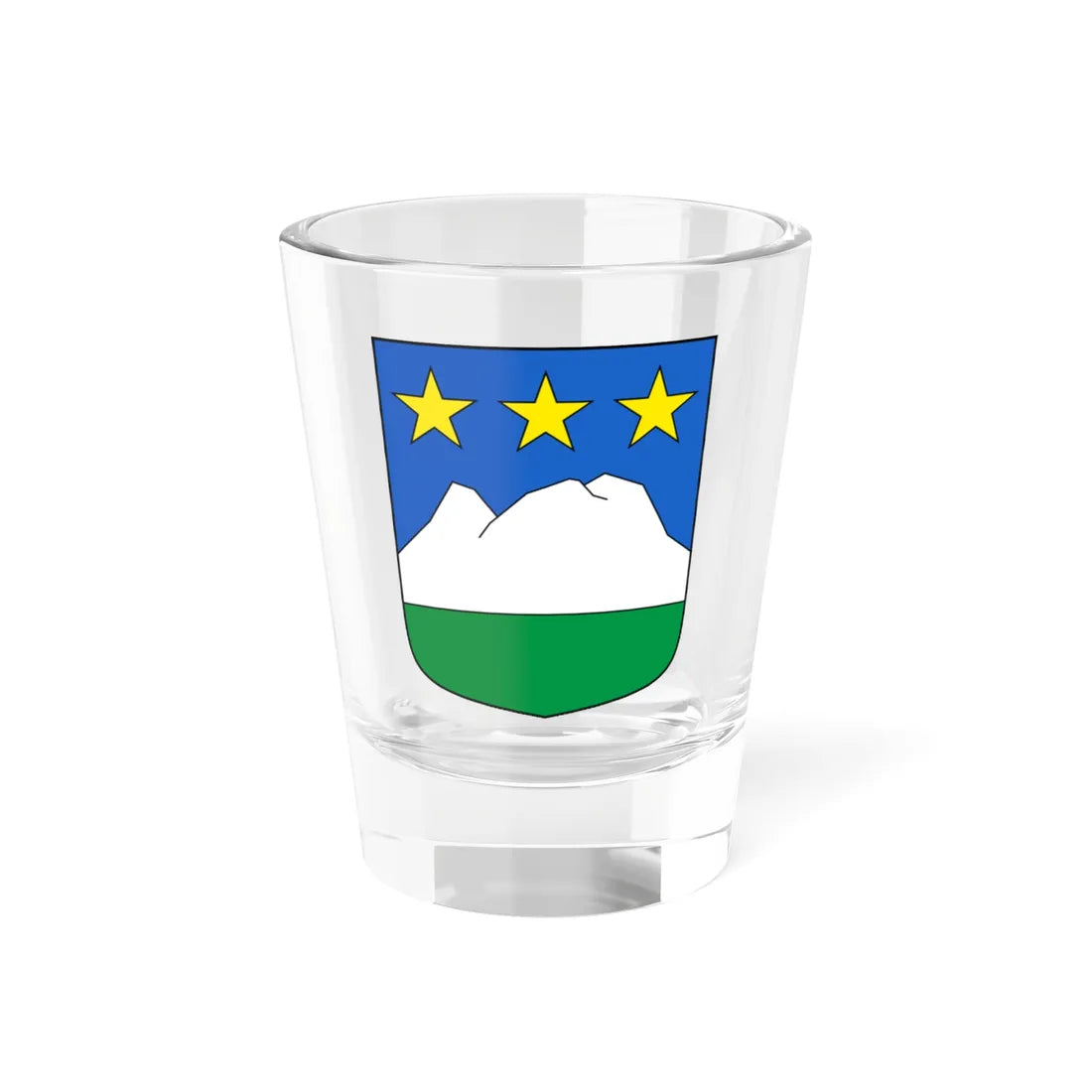MontNoble-blazon (Switzerland) (Coat of Arms) Shot Glass 1.5oz 1.5oz - Go Mug Yourself