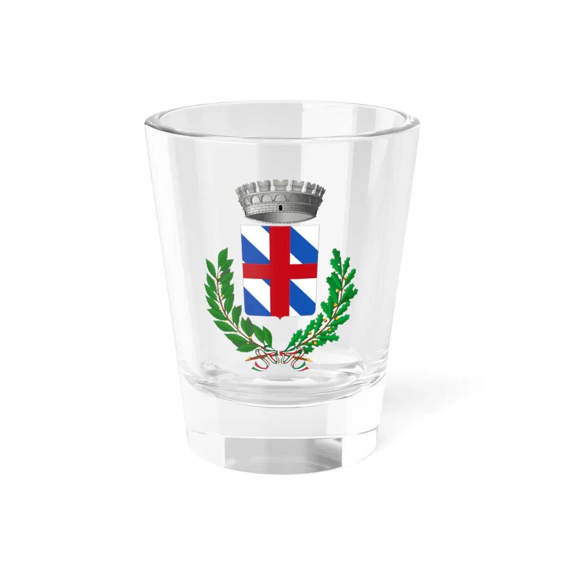 Montoggio-Stemma (Italy) (Coat of Arms) Shot Glass 1.5oz 1.5oz - Go Mug Yourself