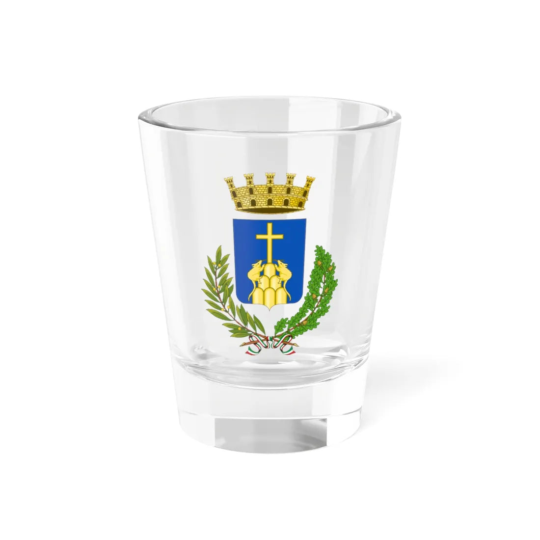 Montopoli in Val dArno-Stemma (Italy) (Coat of Arms) Shot Glass 1.5oz 1.5oz - Go Mug Yourself