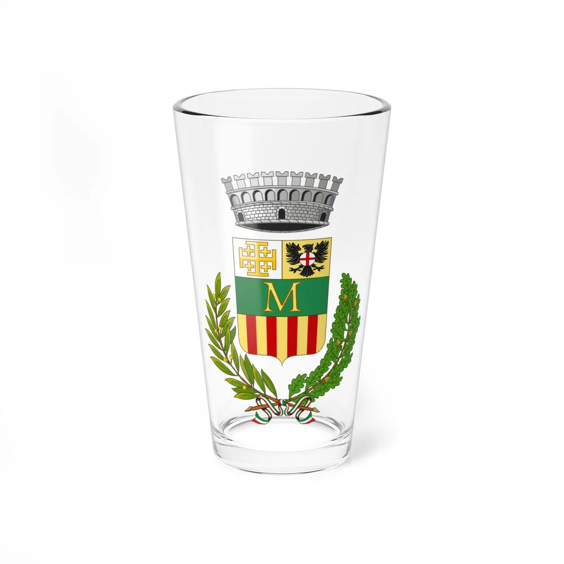 Montresta-Stemma (Italy) (Coat of Arms) Pint Glass 16oz 16oz - Go Mug Yourself