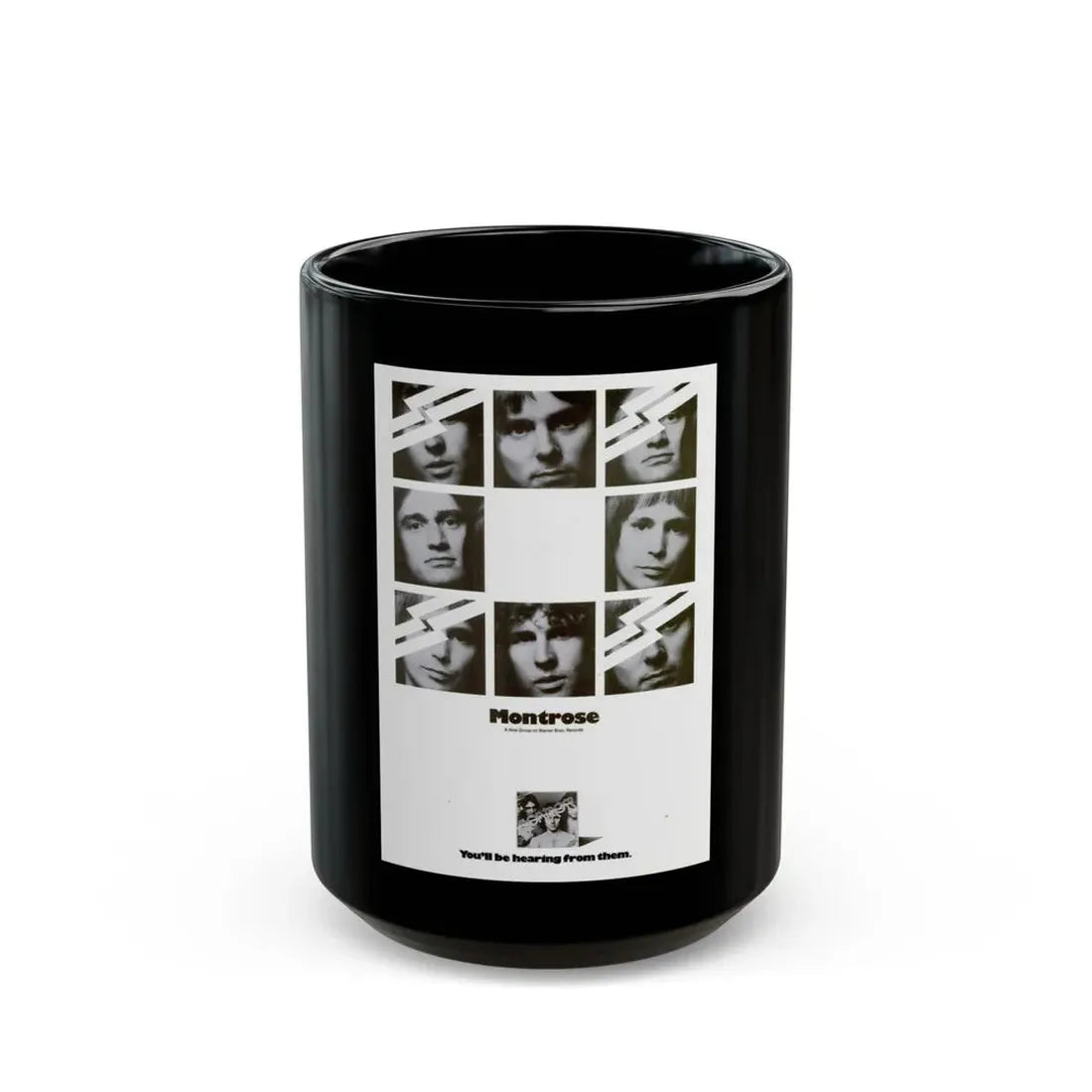 Montrose 1973 (Music Poster) Black Coffee Mug 15oz - Go Mug Yourself