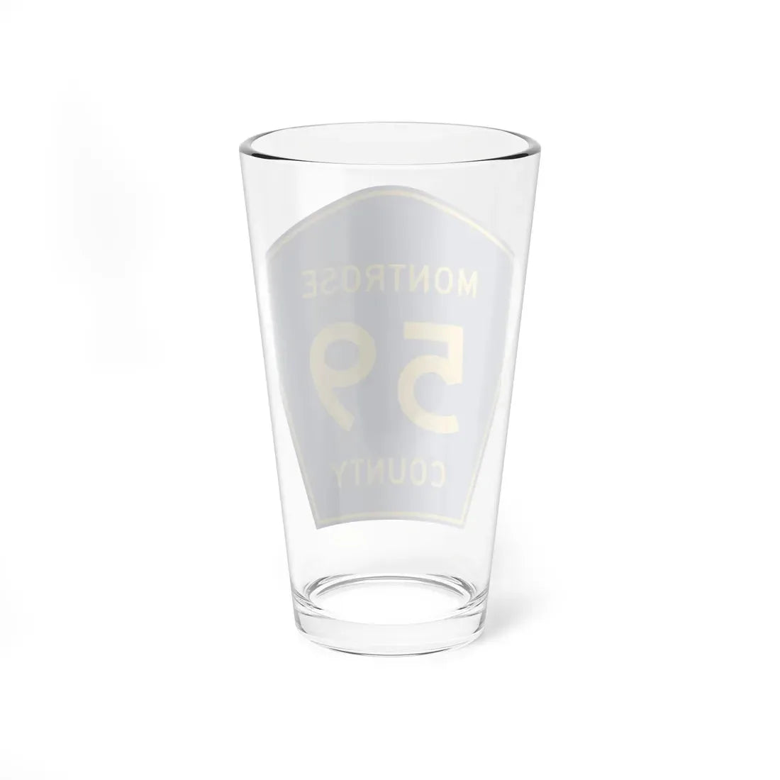 Montrose County 59 (Colorado) (Road Sign) Pint Glass 16oz - Go Mug Yourself