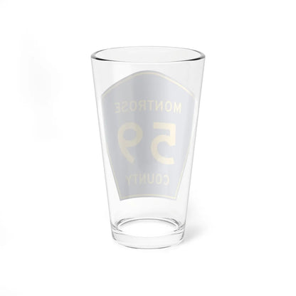 Montrose County 59 (Colorado) (Road Sign) Pint Glss 16oz - Go Mug Yourself