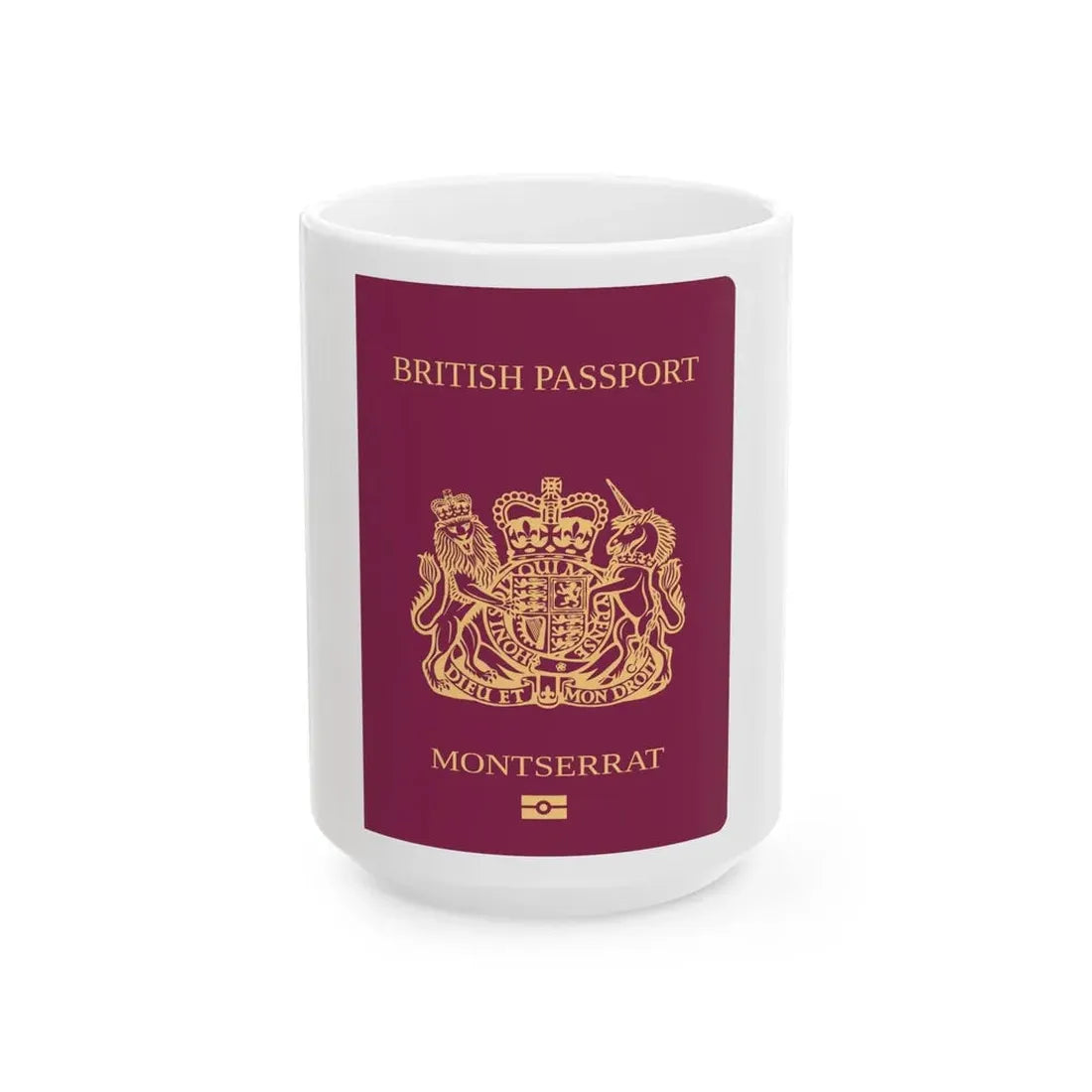 Montserrat Passport - White Coffee Mug 15oz - Go Mug Yourself