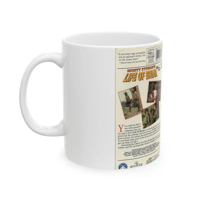 MONTY PYTHINS LIFE OF BRIAN (VHS COVER) - White Coffee Mug-Go Mug Yourself