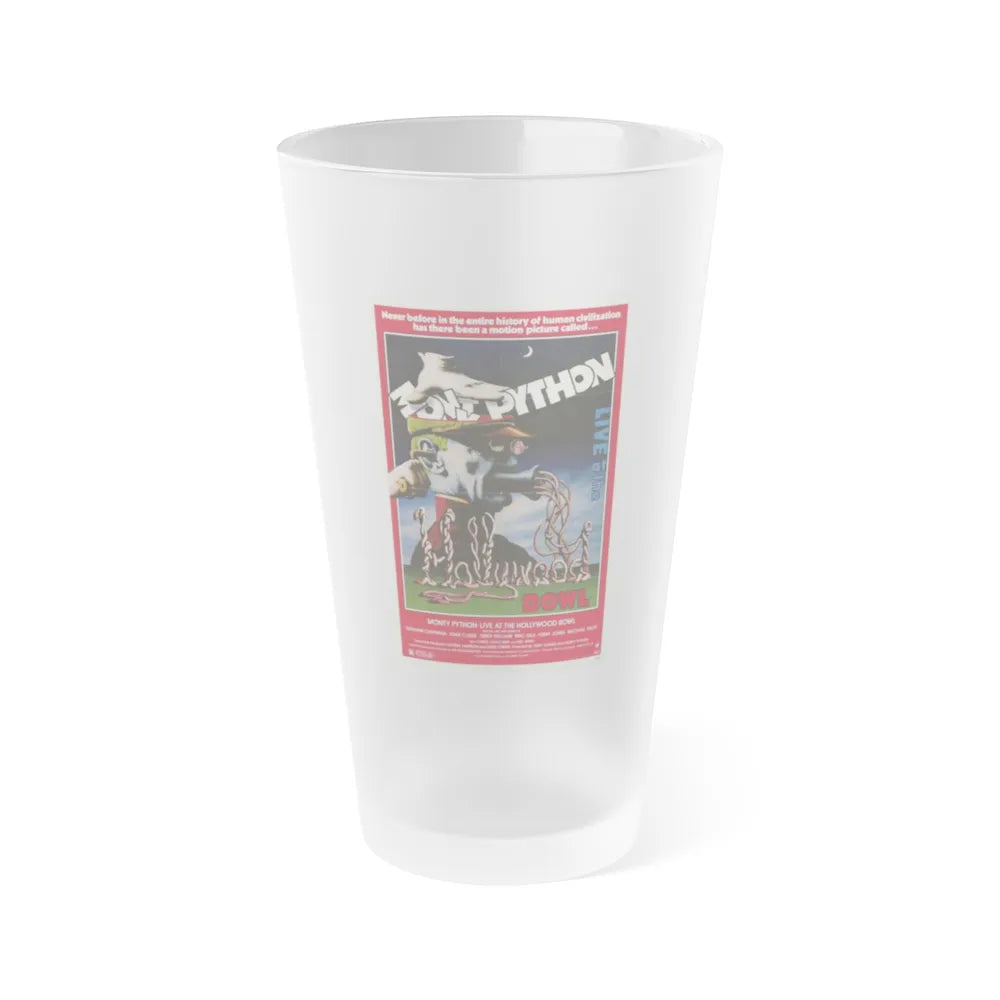 MONTY PYTHON LIVE AT THE HOLLYWOOD BOWL 1982 Movie Poster - Frosted Pint Glass 16oz-Go Mug Yourself